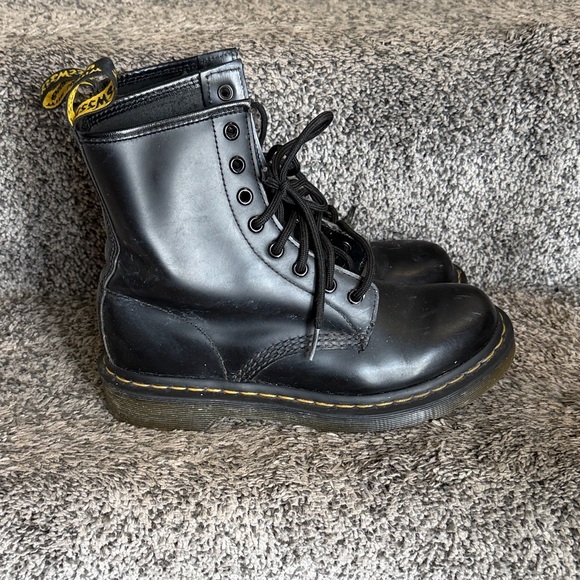 Dr. Martens Shoes - Dr. Martens Black Leather Lace-Up Boots